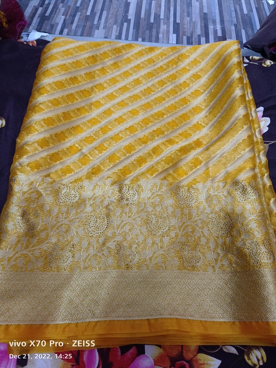 Organza sulluski saree ston uploaded by A h cration on 1/20/2023