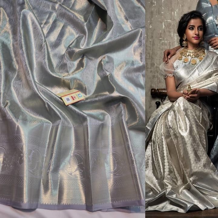 Pure kanchipuram bridal tissue silk saree uploaded by business on 2/14/2021