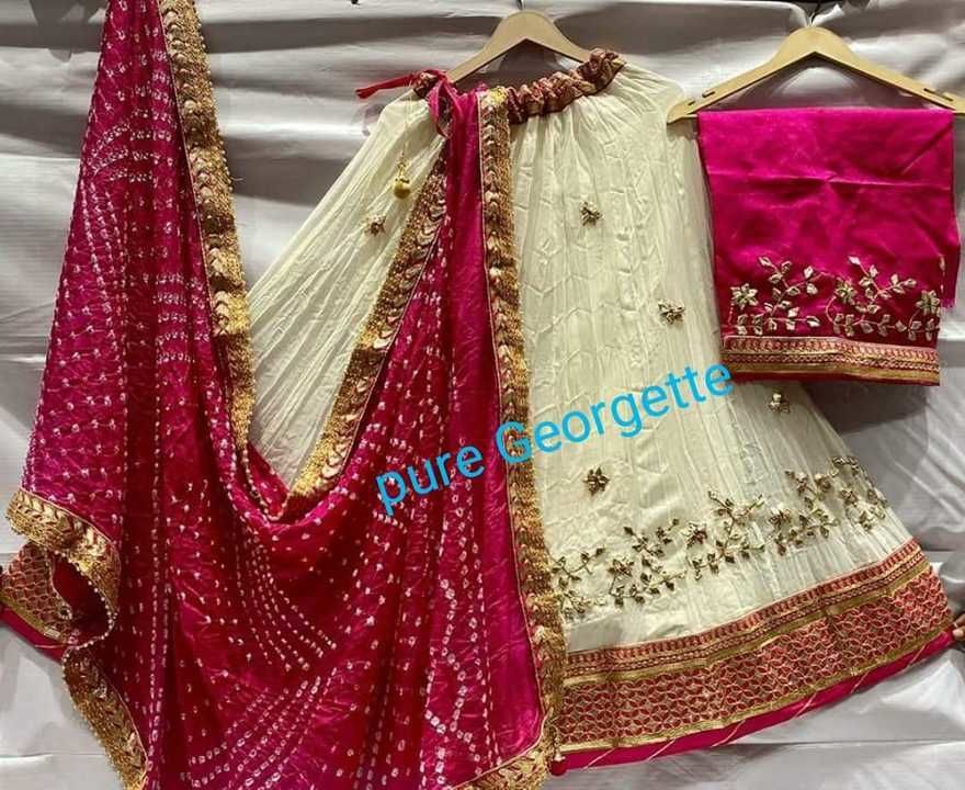 Georgette lehenga  uploaded by S.S. FASHIONS on 2/14/2021