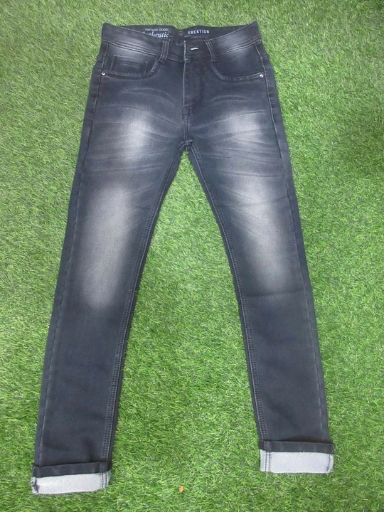 First Step Mens Cotton Knitted Heavy Spray Wash Jeans  uploaded by Aarav Collection on 1/21/2023