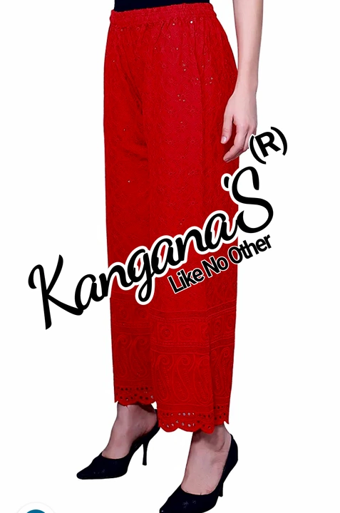 Rayon cutwork sequence PLAZO  uploaded by Kangana marketing on 1/21/2023