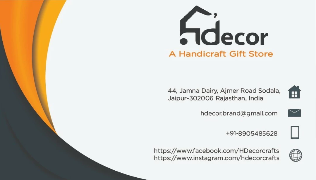 Visiting card store images of Home decor
