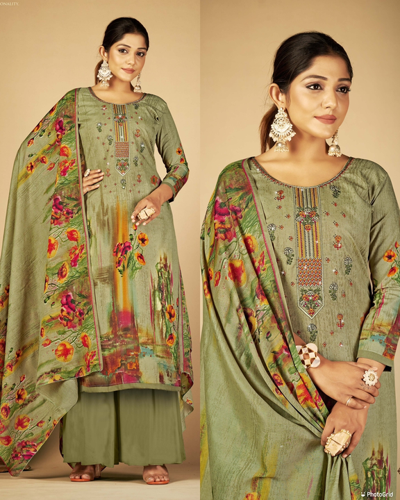 Soft Cotton Kurta And Plazzo With Dupatta Set For Women uploaded by Dutt Creation on 1/21/2023