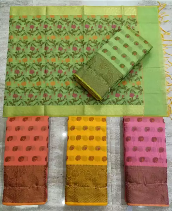 Banarsi cotton dress material Daman skirt Design  uploaded by Sarees and suit and dupatta dress material  on 1/21/2023