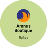 Business logo of Amnus boutique