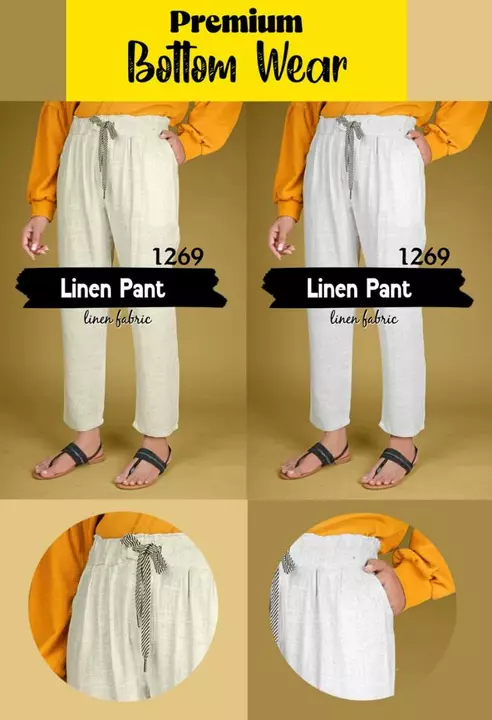 Pure Linen fabric pant for women uploaded by Infinite on 5/30/2024