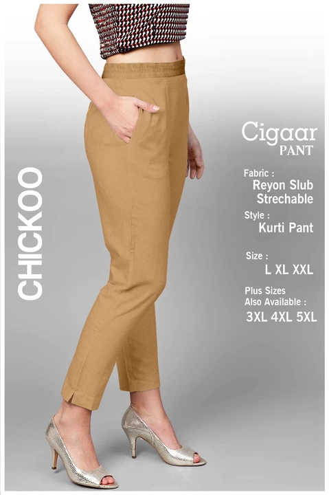 Premium quality strachable lycra Cigar pant for wemen uploaded by business on 1/21/2023