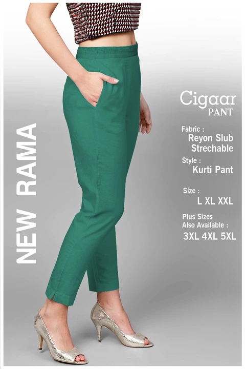 Premium quality strachable lycra Cigar pant for wemen uploaded by business on 1/21/2023