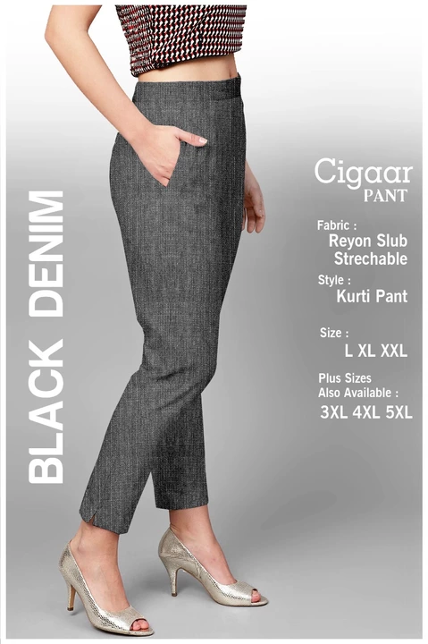 Product image with price: Rs. 258, ID: premium-quality-strachable-lycra-cigar-pant-for-wemen-d065b66a
