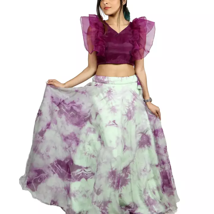 Indo western skirt n crop top  uploaded by RR Fashion on 1/21/2023