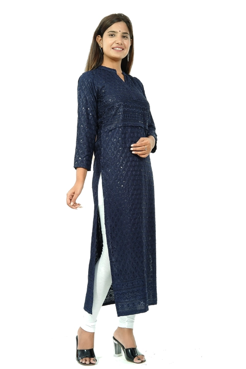 Chickan ambroidery kurti uploaded by business on 1/21/2023