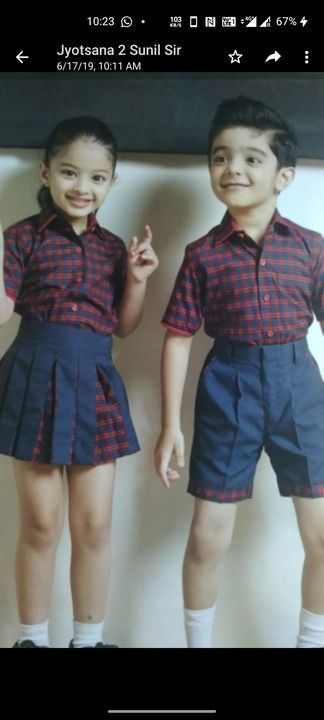 Check School uniform uploaded by Kaushal garments on 2/14/2021