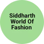 Business logo of Siddharth world of fashion