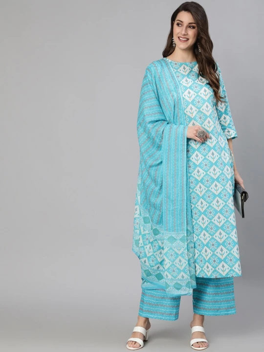 Side cut dori kurta with pent and full printed duppata  uploaded by business on 1/21/2023