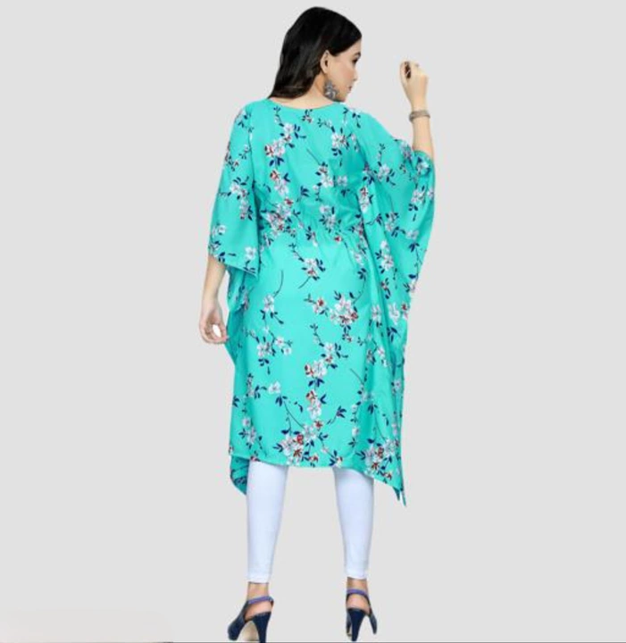 Women's Tropical Print Kaftan Dress uploaded by Goti Narrow Fab on 1/21/2023