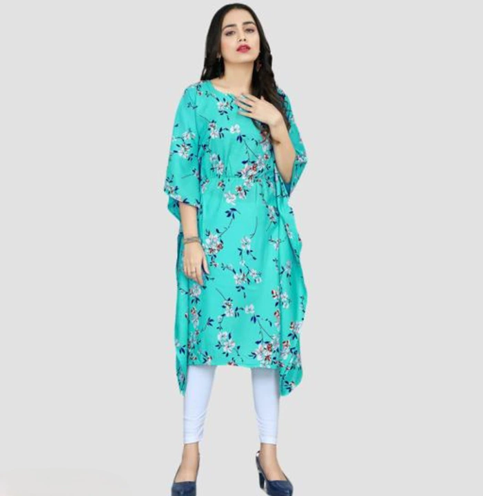 Women's Tropical Print Kaftan Dress uploaded by business on 1/21/2023