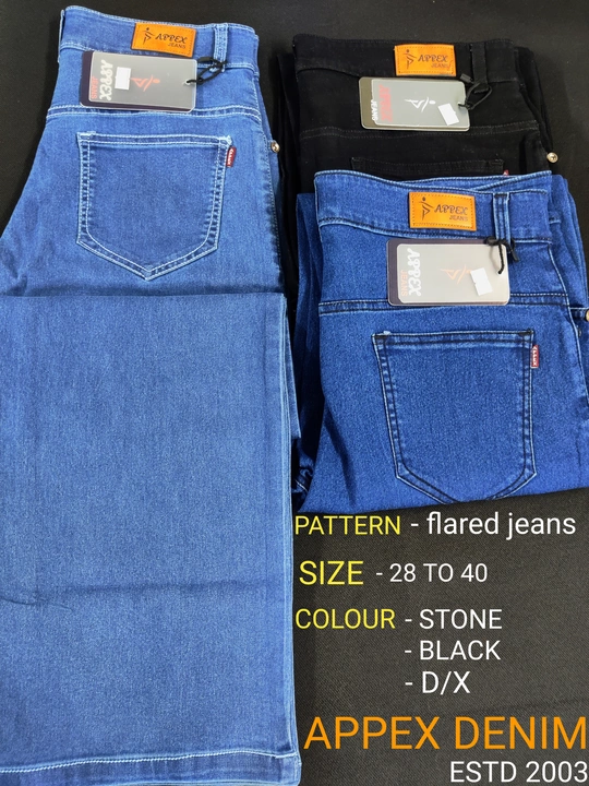 Flared jeans uploaded by Ladies and men's denim jeans manufacturing on 5/29/2024