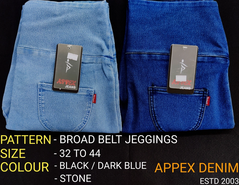 Broad belt jeggings  uploaded by Ladies and men's denim jeans manufacturing on 5/29/2024