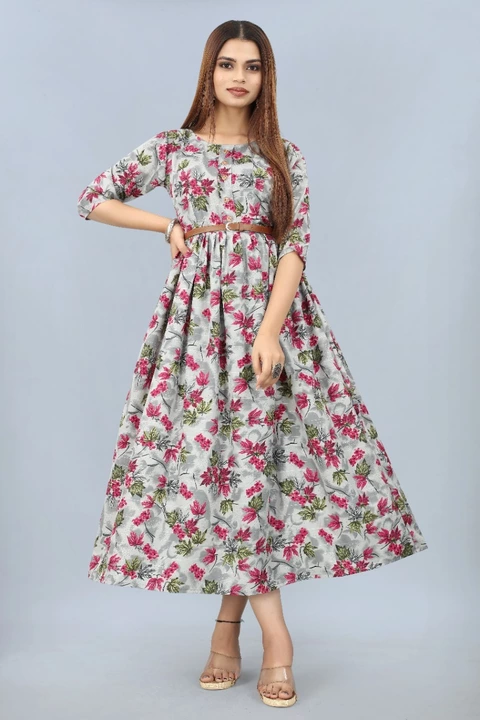 Crepe gown uploaded by Sayyeda collection on 1/21/2023