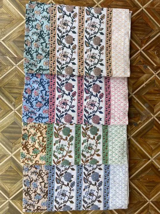 Jaipuri bedsheets pure cotton  uploaded by Meet fabrics on 1/21/2023