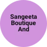 Business logo of Sangeeta boutique and matching center