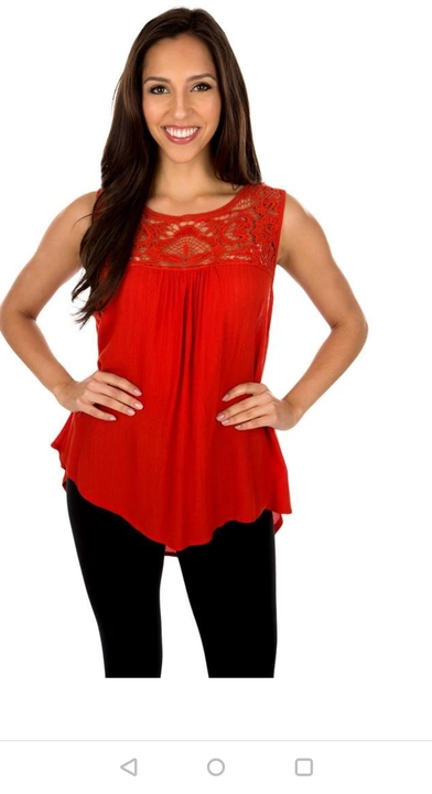 Lace neck top uploaded by business on 1/22/2023