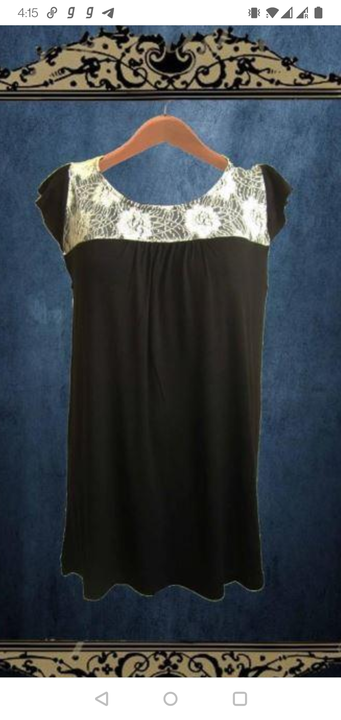 Black white lace top uploaded by business on 1/22/2023