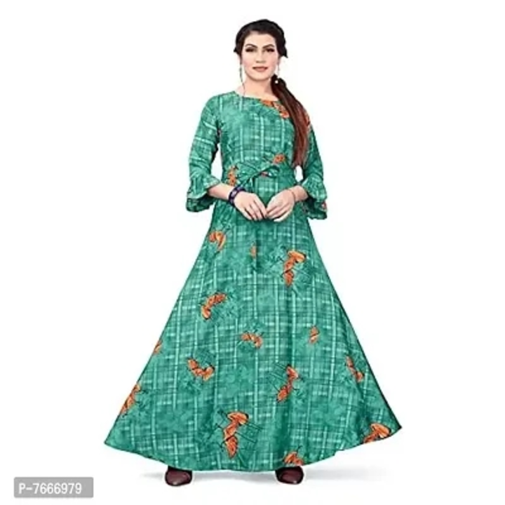 Product image of New Ethnic 4 You Women's Fit  Flare Maxi Gown, price: Rs. 400, ID: new-ethnic-4-you-women-s-fit-flare-maxi-gown-b25134a9
