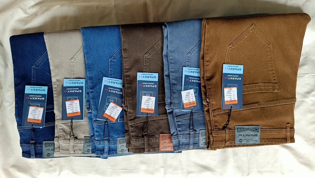 Dhobi knitted lycra men's jeans, uploaded by Sharma's Garments on 1/22/2023
