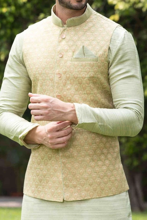 Post image I want 1 pieces of Nehru cut jackets at a total order value of 750. Please send me price if you have this available.