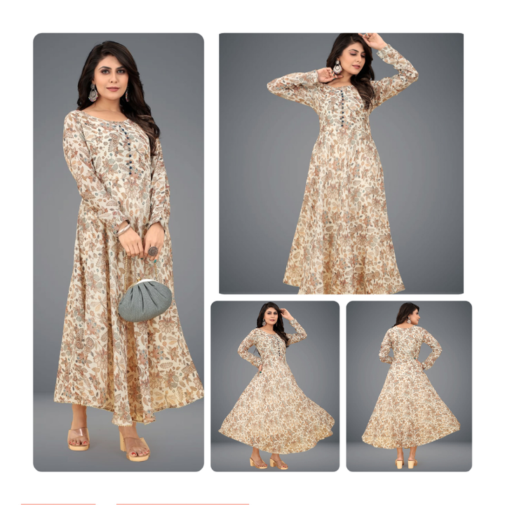 Post image 💃Asti's Fashion World Presents A   Beautiful Gown 💖

💖💖💖AFW0010💖💖💖

🏳️‍🌈 *Colour : ( CREAM )* 

🧣 *(Gown Fabric) : MULMUL COTTON 🪡 🪡 *
📏*SIZE : S, M, L, XL, XXL

 FULL LENGTH -56 

-🌼 *DESCRIPTION :- MULMUL COTTON  FABRIC WITH CLASSICAL PRINT 🪡 *
🔥 *Full STOCK available*

.

DM For Rate 💕