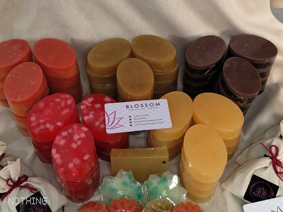 Hand crafted organic bathing soaps  uploaded by Blossom on 1/22/2023