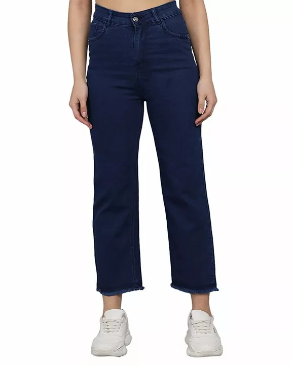M Moddy Stretchable Ankle Length Straight Fit Women HW(Blue) Jeans [516] uploaded by business on 1/22/2023