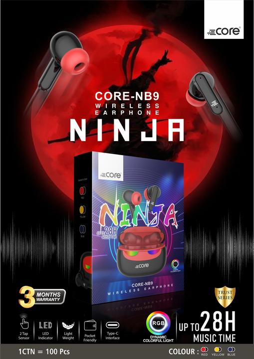 CORE -NB9 NINJA BUDS uploaded by The Accessories Point on 1/22/2023