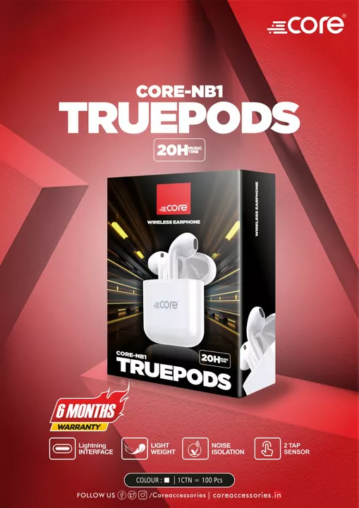Core- NB1 TRUEPODS 20 HR + uploaded by business on 1/22/2023