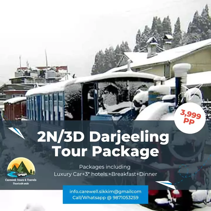 2N/3D Darjeeling Tour Package uploaded by business on 1/22/2023