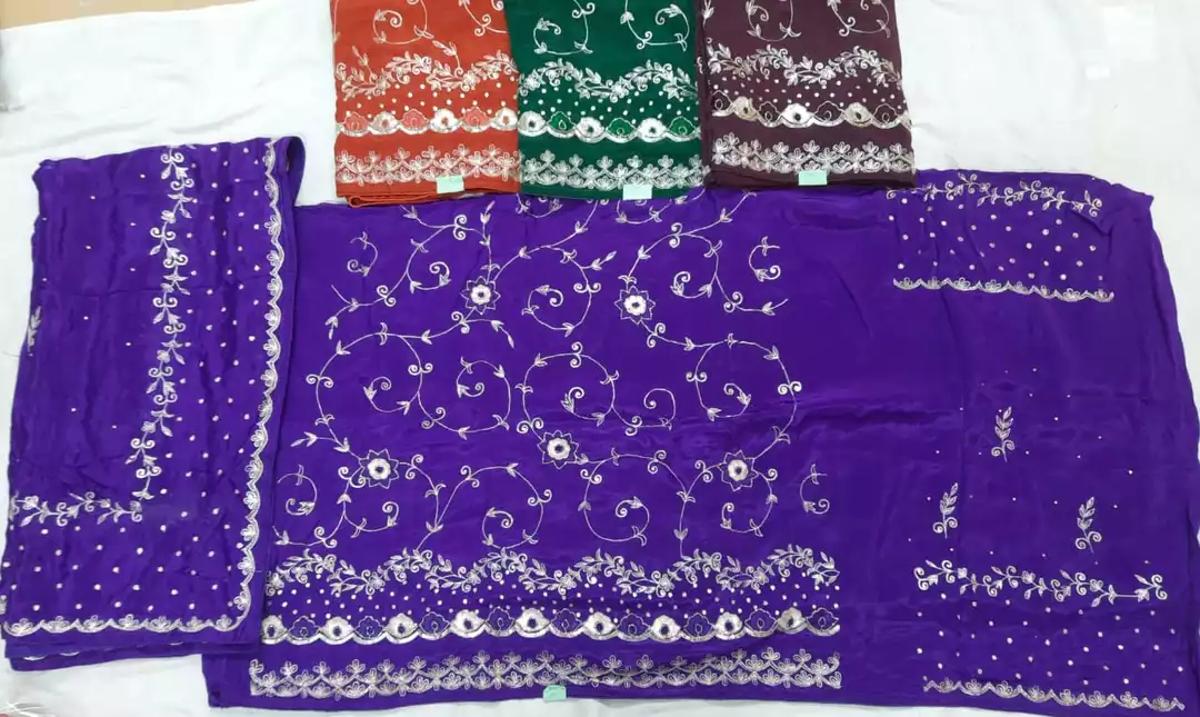 Unstitched suit dupatta  uploaded by AL KHAIR EMBROIDERS on 5/22/2024