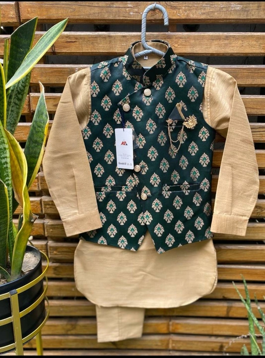 Boy's kurta coatie set uploaded by KZ creation on 1/22/2023