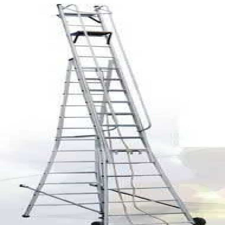 Aluminium Self supporting extendable Ladder With WHEELS  uploaded by Rkleadergroup on 2/14/2021