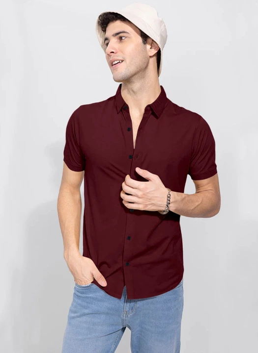 Denim's men casual lycra shirt uploaded by business on 1/23/2023