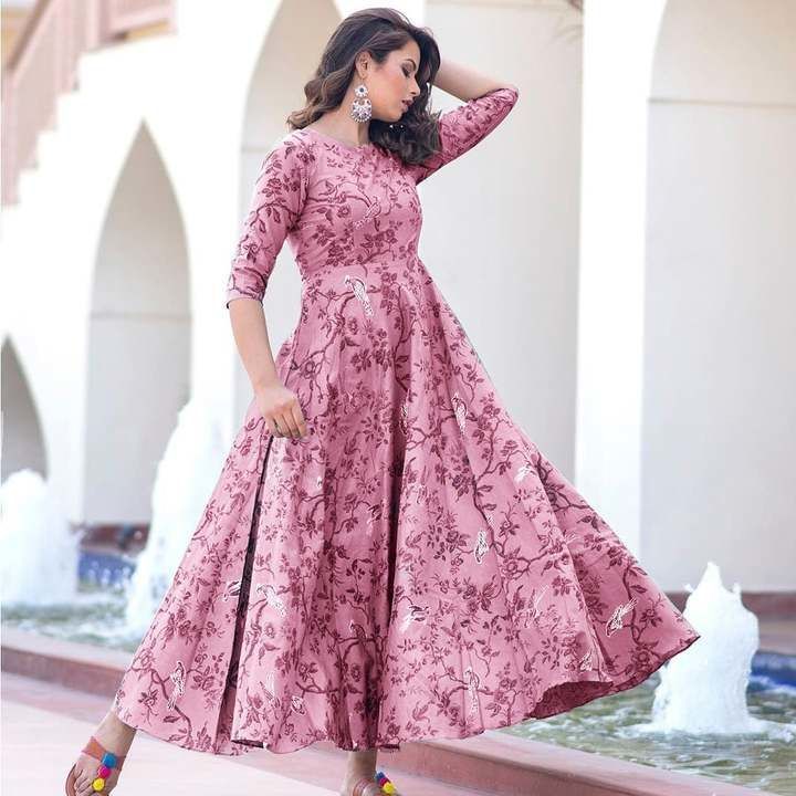 Long flair kurti uploaded by business on 2/14/2021