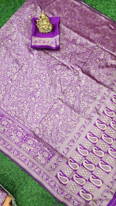 Wedding litchisilk beautiful saree uploaded by GS TRADERS on 1/23/2023
