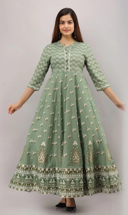Printing anarkali uploaded by business on 1/23/2023