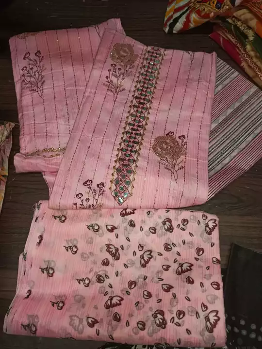 Cotton camric 3 piece suit  uploaded by Tharadwala textile on 1/23/2023