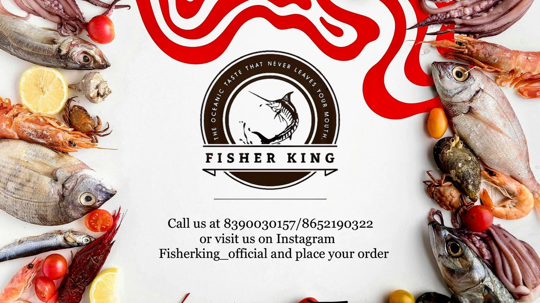 Visiting card store images of Fisher king - Seafood wholesaler and retailer