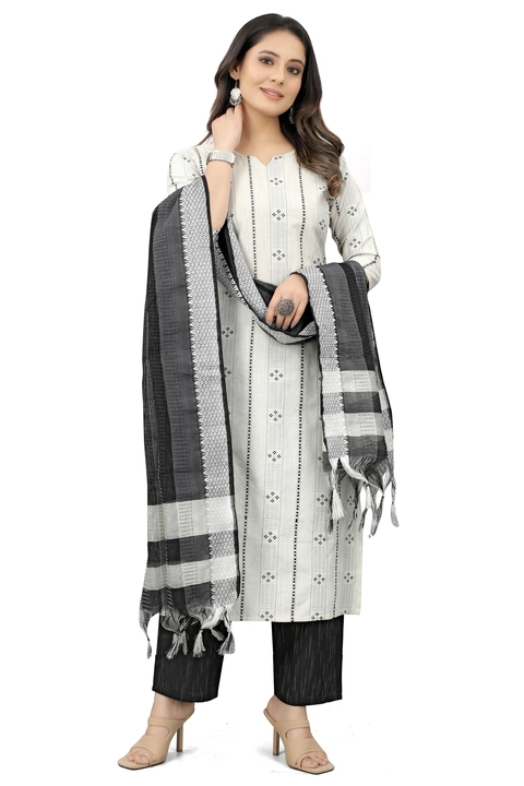 Women kurta set with Pant dupatta  uploaded by DH BROTHERS HUB on 1/23/2023