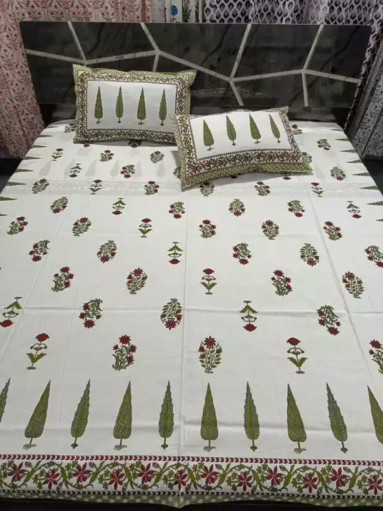 Post image Code 28

Florida double bedsheet with 2 pillow cover

Size bedsheet - 100x108

Pillow size - 17x27

Fabric - 100% pure cotton

Weight - 1.5 kg approx 

Contains - 1 bedsheet 2 pillow cover

Machine washable

Price: 999/- Shipping free


KURTIES COLLECTION 

https://chat.whatsapp.com/K6z3sb9at5NK9ycFBvVkeA