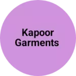 Business logo of Kapoor Garments