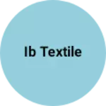 Business logo of Ib textile