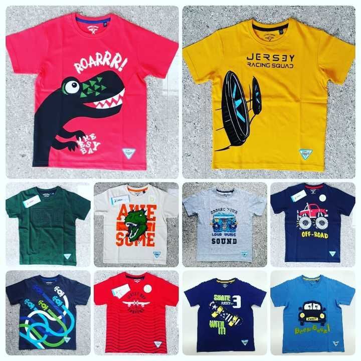 Post image *Boys Crew Neck T.Shirt

*Brand - JERSEY BAY*

Fabric - 180 GSM Premium Quality Bio-Washed Single Jersey

Sizes - 2/3y, 3/4y, 5/6y, 7/8y

Single Piece Packing

10 colors with 10 different print / embroidery designs

Shipping cost extra.....